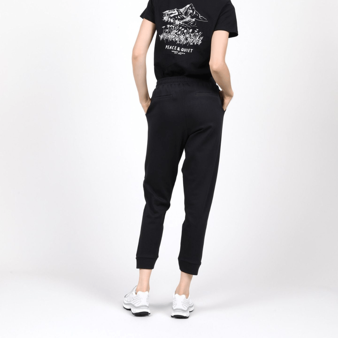 Wemoto BNWT Wemoto - Patsy - Easy Pants Black Organic Cotton Large Size 32" / US 10 / IT 46 - 7 Thumbnail