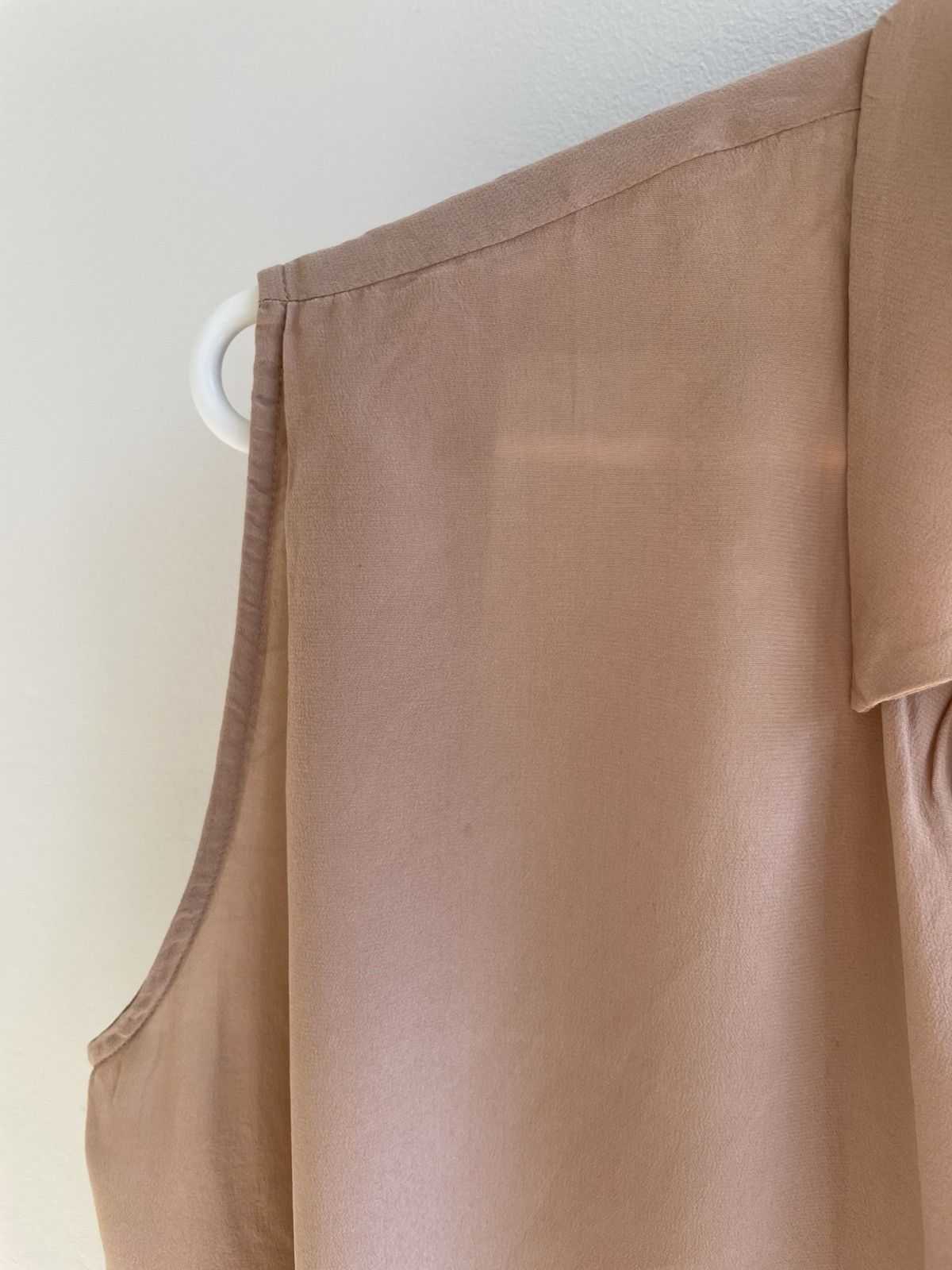 Acne Studios × Designer Acne Studios Silk Blouse Top blouse Front Sleeveless Vest Size XS / US 0-2 / IT 36-38 - 8 Thumbnail