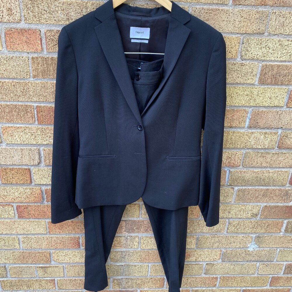 Filippa K Vintage 90s Flippa K Jackie Cool Wool Jacket Blazer Wool Su Size S / US 4 / IT 40 - 3 Thumbnail