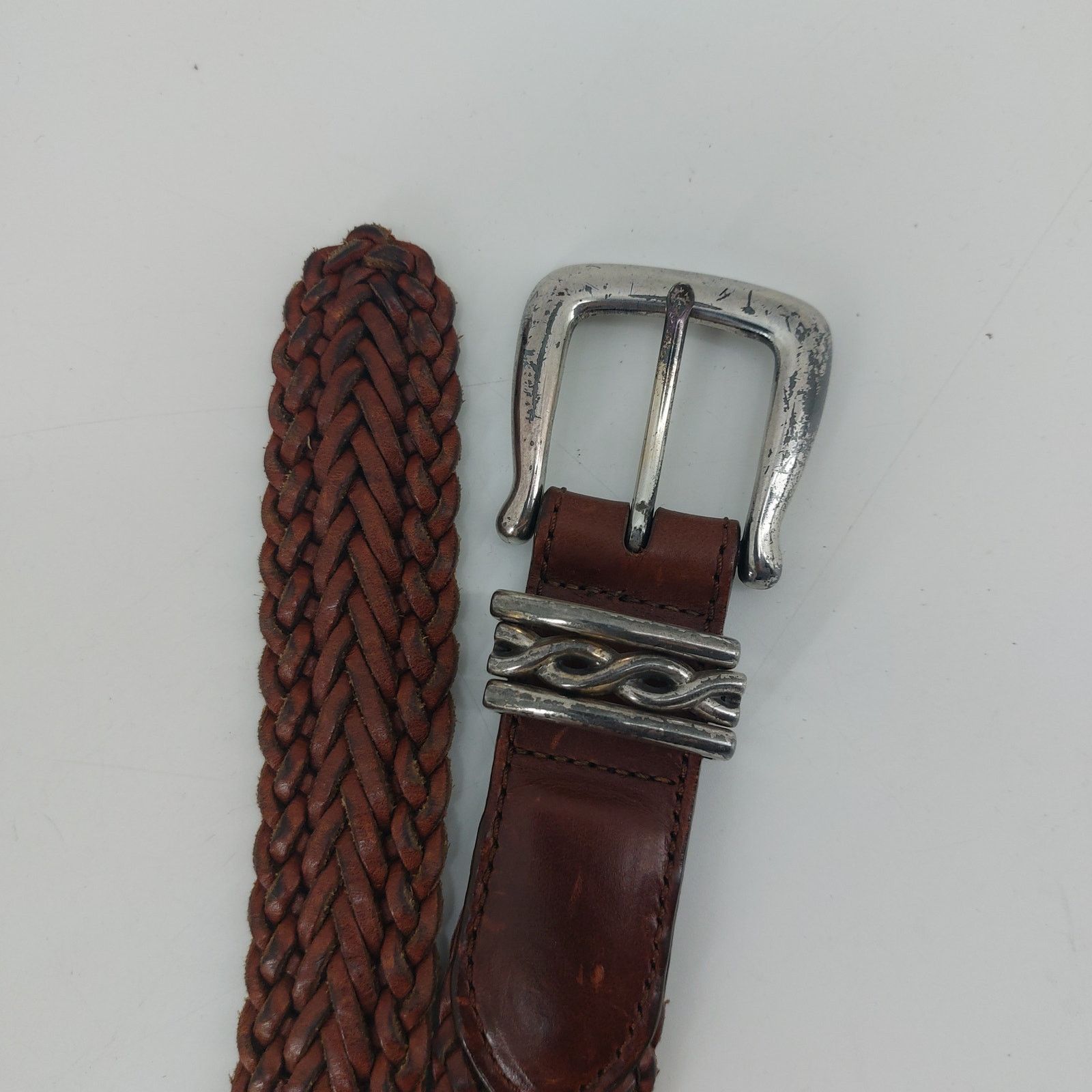 Brighton Brighton Brown Women's Leather Belt Braided Small Casual Size ONE SIZE - 7 Thumbnail