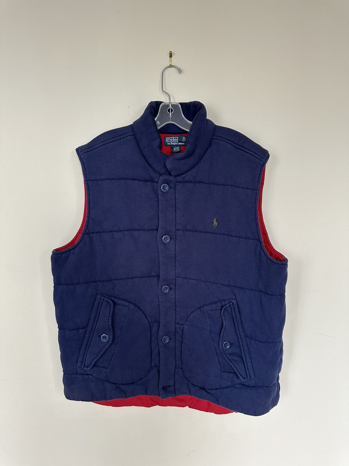 Polo Ralph Lauren × Vintage Vintage 90s Polo Ralph Lauren Pony Quilted Zip Up Vest Size US XXL / EU 58 / 5 - 1 Thumbnail