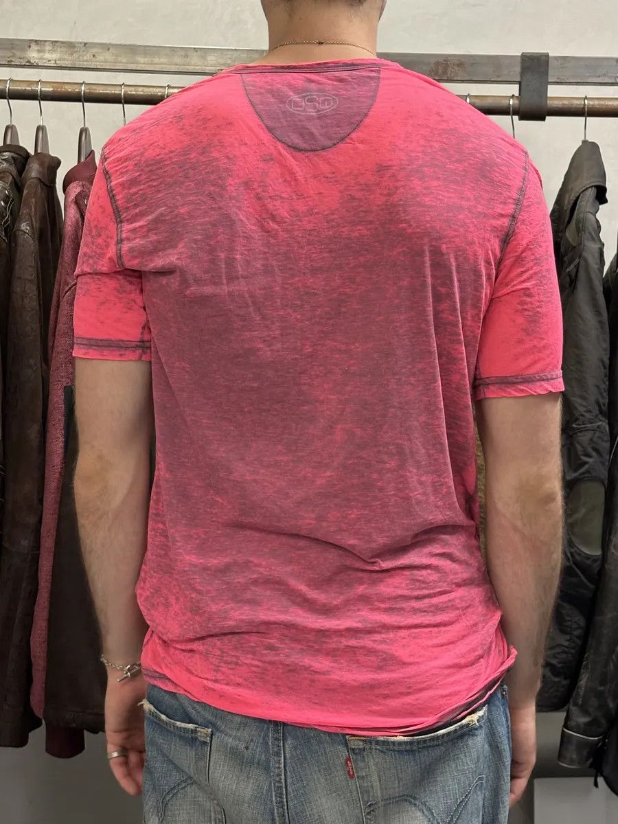 Dsquared2 Dsquared2 Pink Electric USA Flag T-Shirt Size US L / EU 52-54 / 3 - 4 Thumbnail