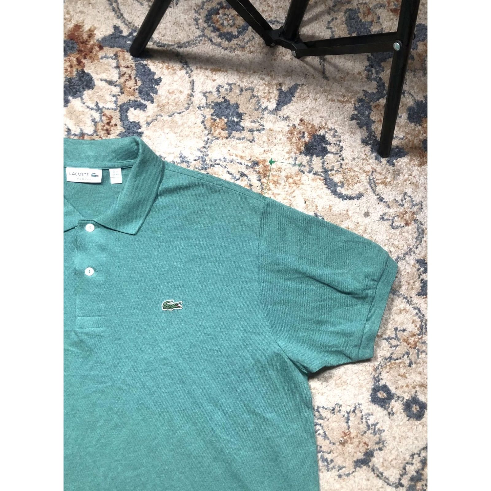 Lacoste VINTAGE: No Lacoste Polo Shirt Mens 3XL Green Classic Fit Short Sleeve Croc Logo Pique Shirt Size US XXL / EU 58 / 5 - 4 Thumbnail