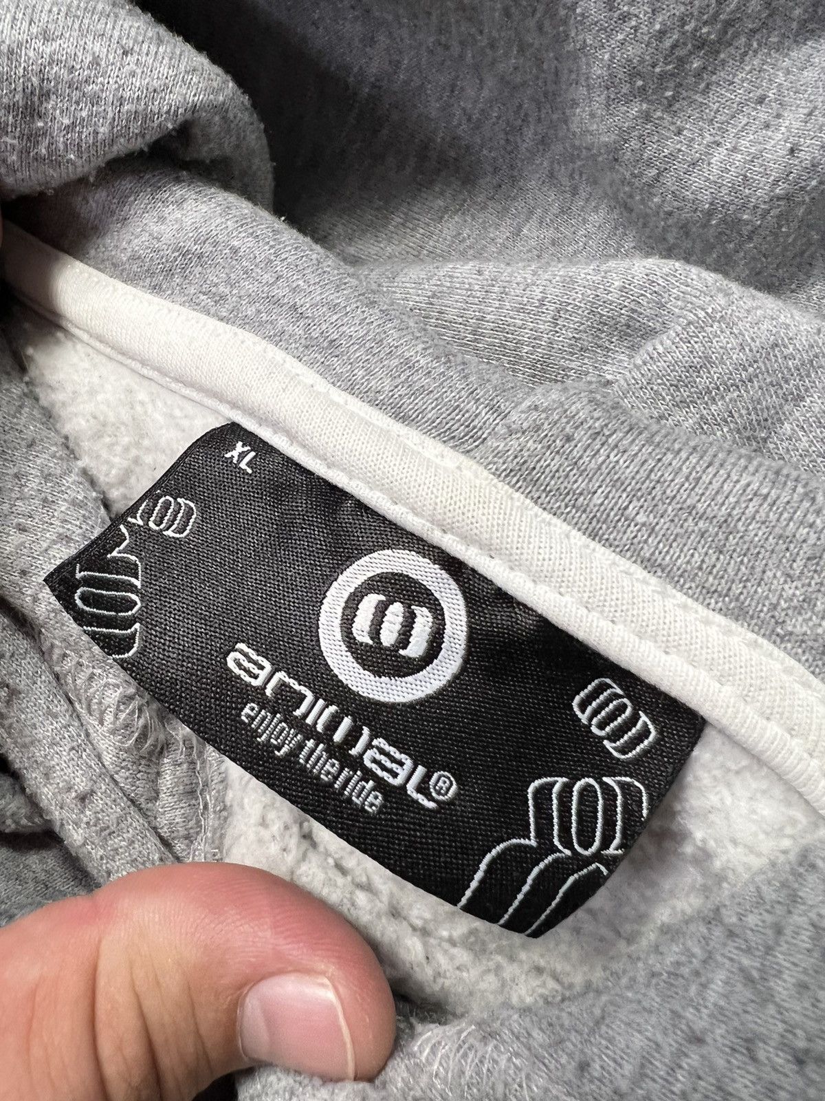 Vintage Animal Skateboarding Big Logo Hoodie