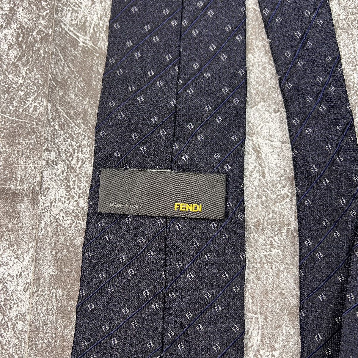 Fendi FENDI TIE FF MONOGRAM DESIGN LUXURY MEN NECKTIE Size ONE SIZE - 2 Thumbnail