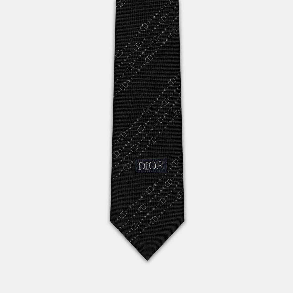 Dior o1bcso1str0126 Size:OS/Cd Icon Striped Tie in Black Size ONE SIZE - 2 Thumbnail