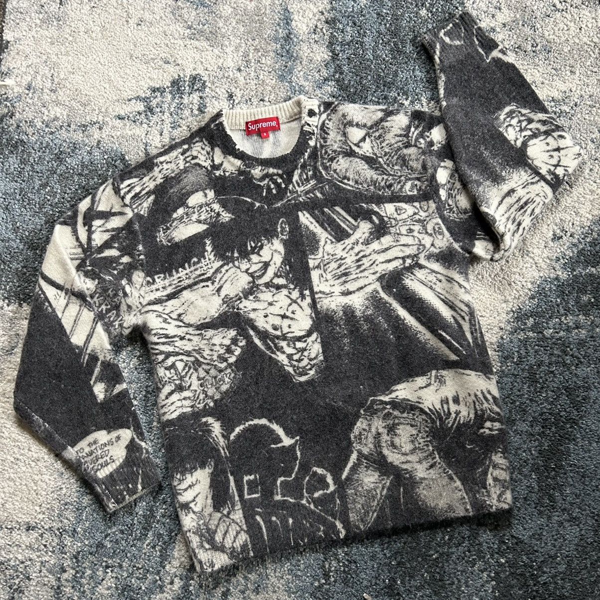Supreme FALL WiNTER 2021 THE CROW MOHAiR KNiT CREWNECK SWEATER MANGA Size US S / EU 44-46 / 1 - 6 Thumbnail