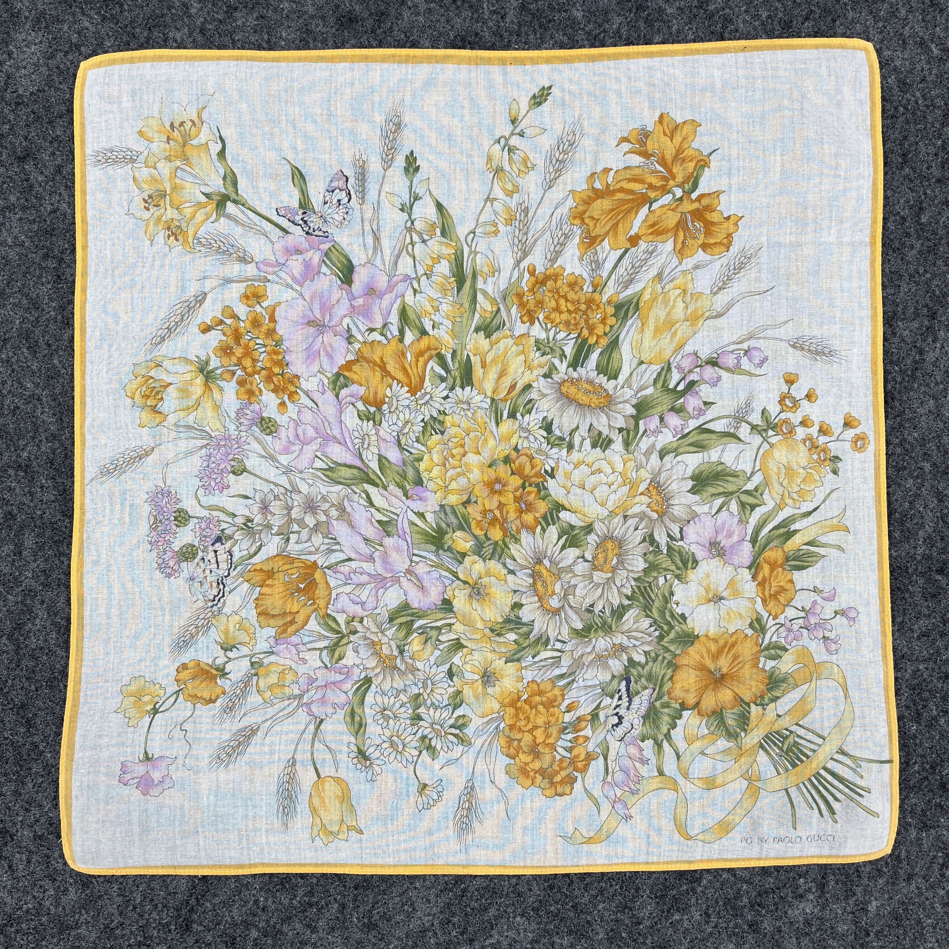 Paolo Gucci × Vintage Paolo Gucci Handkerchief / Bandana / Neckerchief B335 Size ONE SIZE - 2 Thumbnail