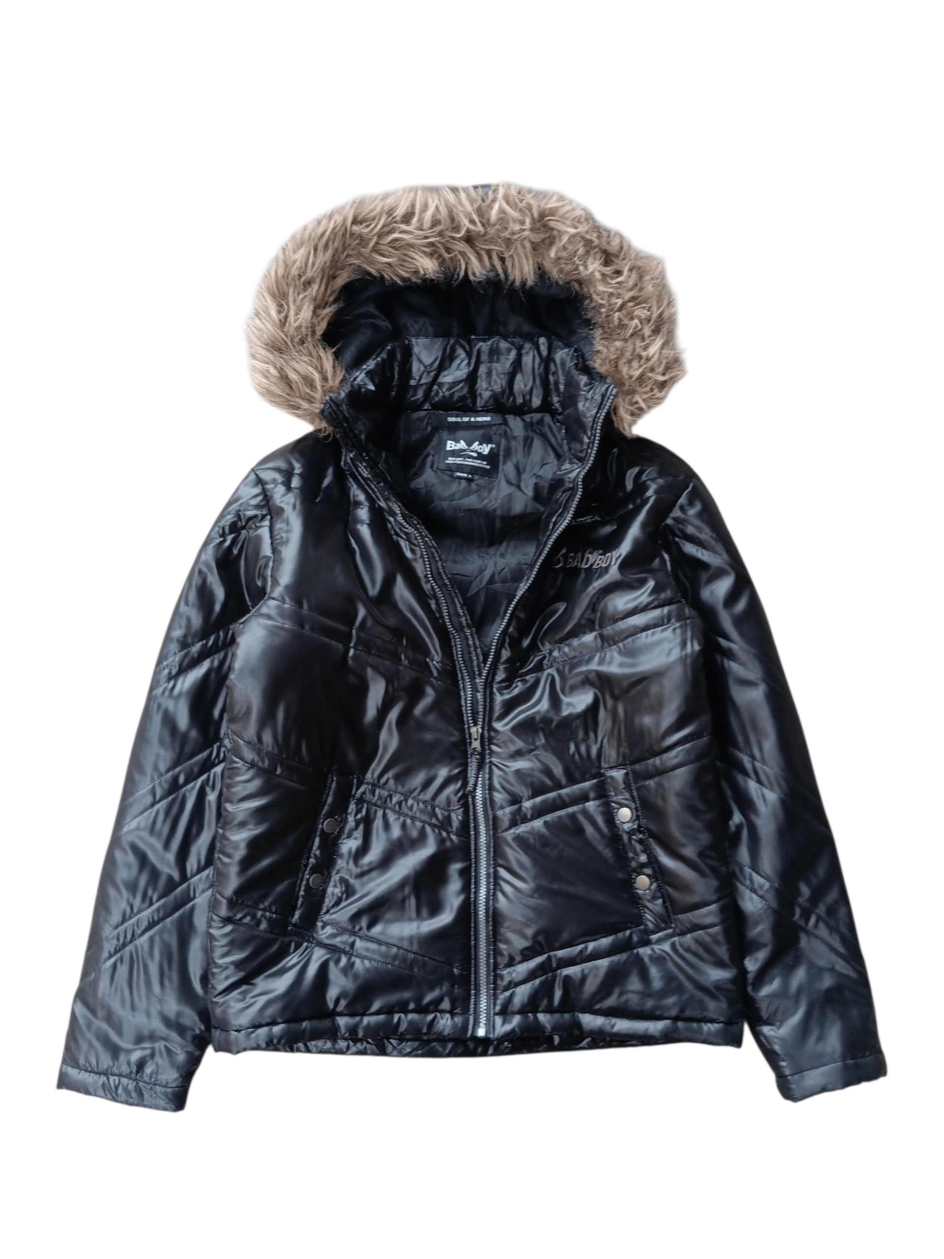 Japanese Brand Bad boy fur hoodie jacket ifsixwasnine style Size US L / EU 52-54 / 3 - 4 Thumbnail