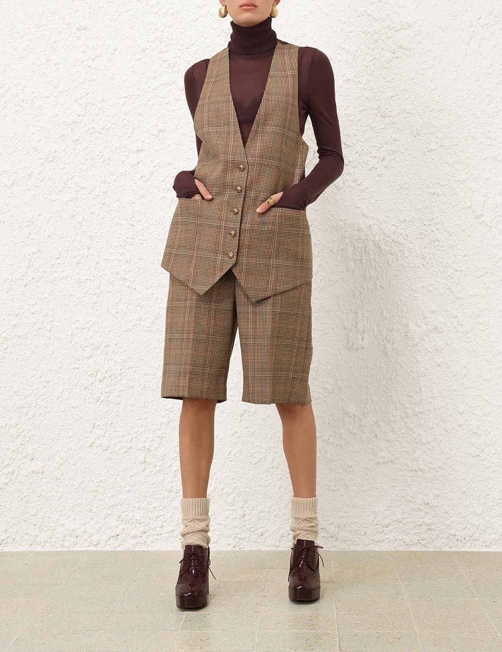Zimmermann oc11z0725 Eden Checked Short in Multicolor Size 30" / US 8 / IT 44 - 8 Thumbnail