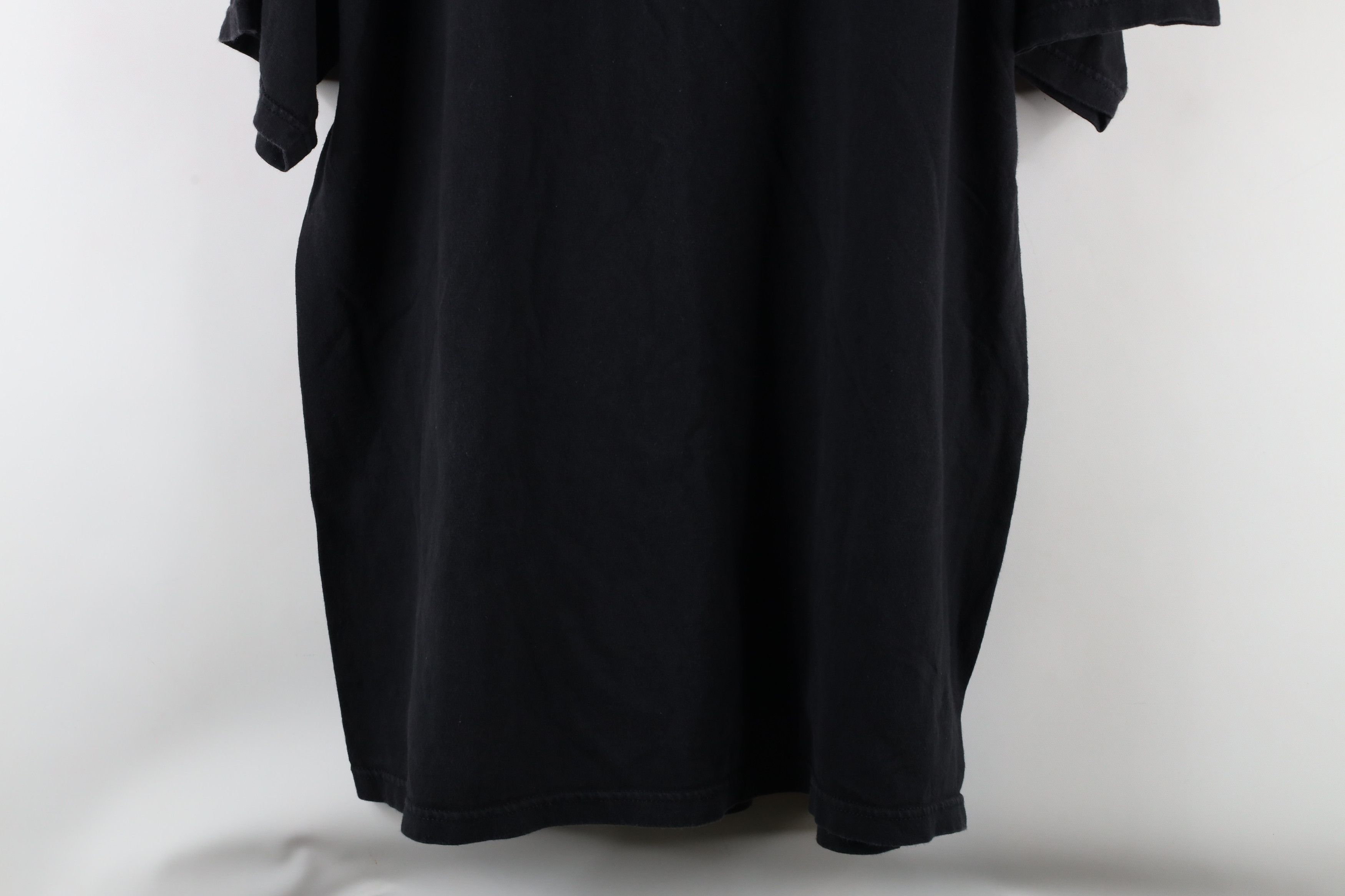 Vintage Vintage 90s Streetwear Heavyweight T-Shirt Black Cotton Size US XL / EU 56 / 4 - 9 Thumbnail