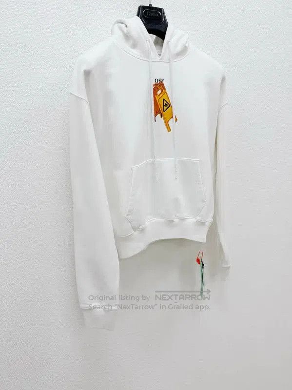 Off-White Off-White White Cotton Long Sleeve Hoodie . Size US XS / EU 42 / 0 - 2 Thumbnail