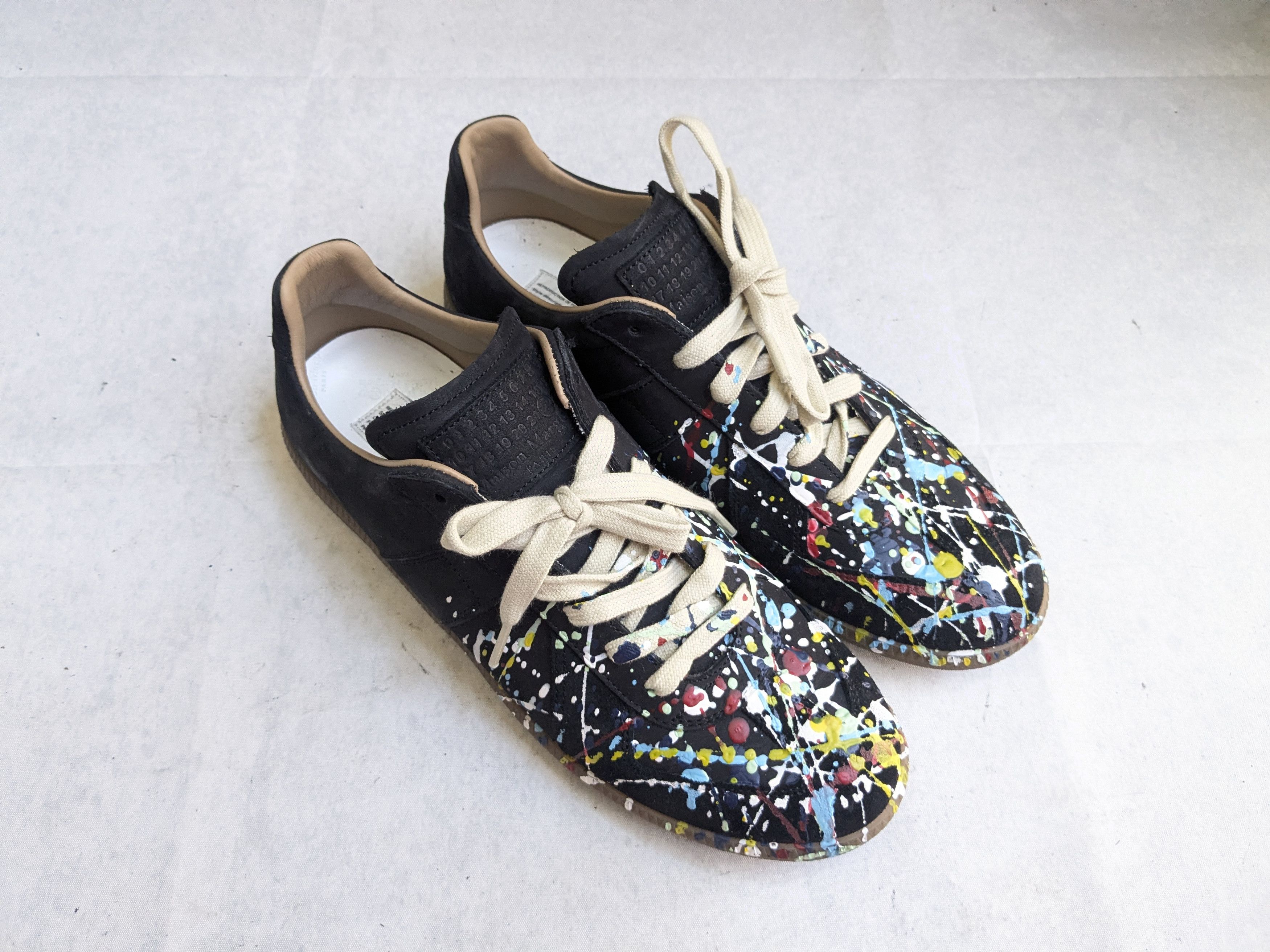 Maison Margiela Mason Marella Replica GAT Paint Splatter Black 9 42 Size US 9 / EU 42 - 4 Thumbnail