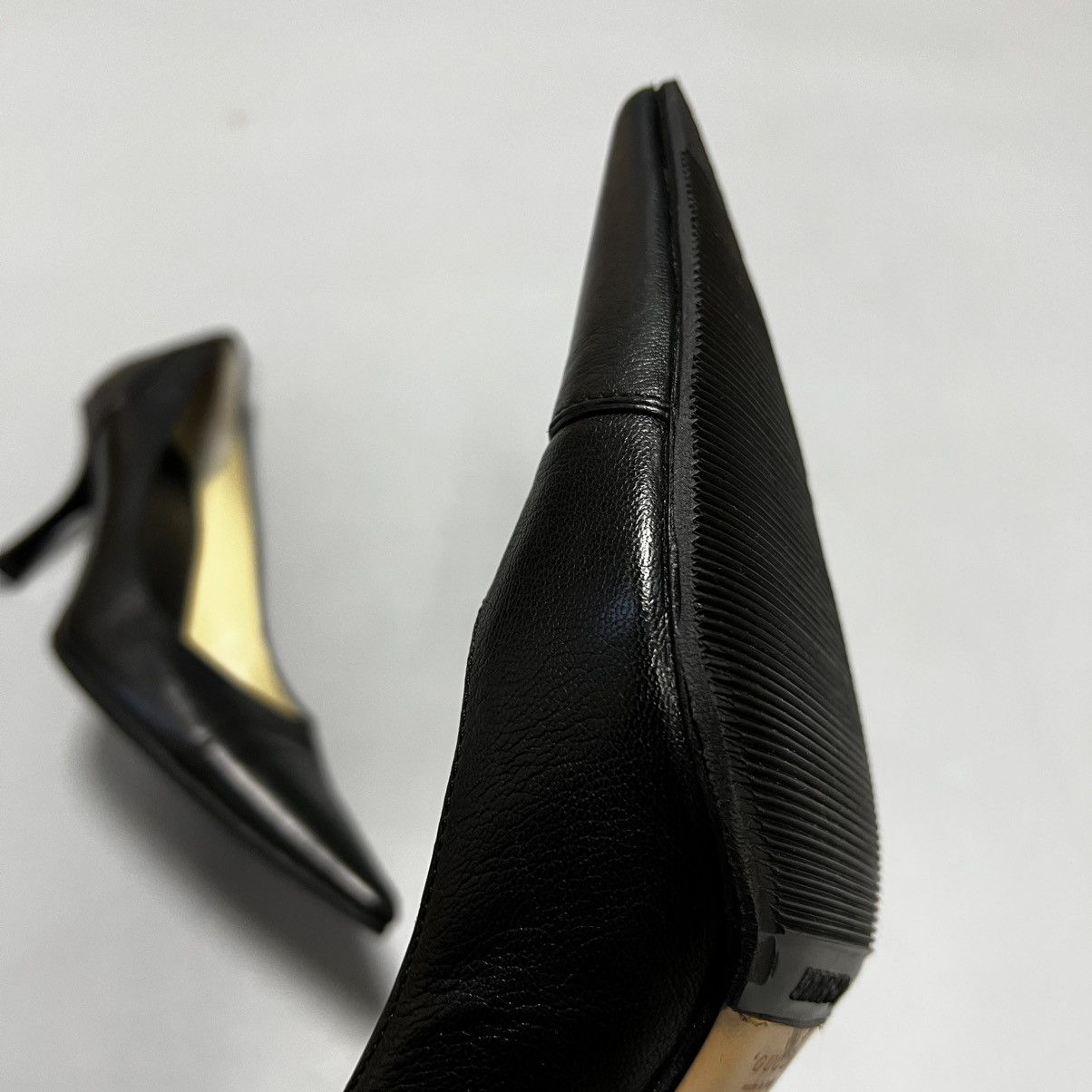 Gucci Gucci Black Pumps Leather Luxury Size US 7.5 / IT 37.5 - 20 Thumbnail