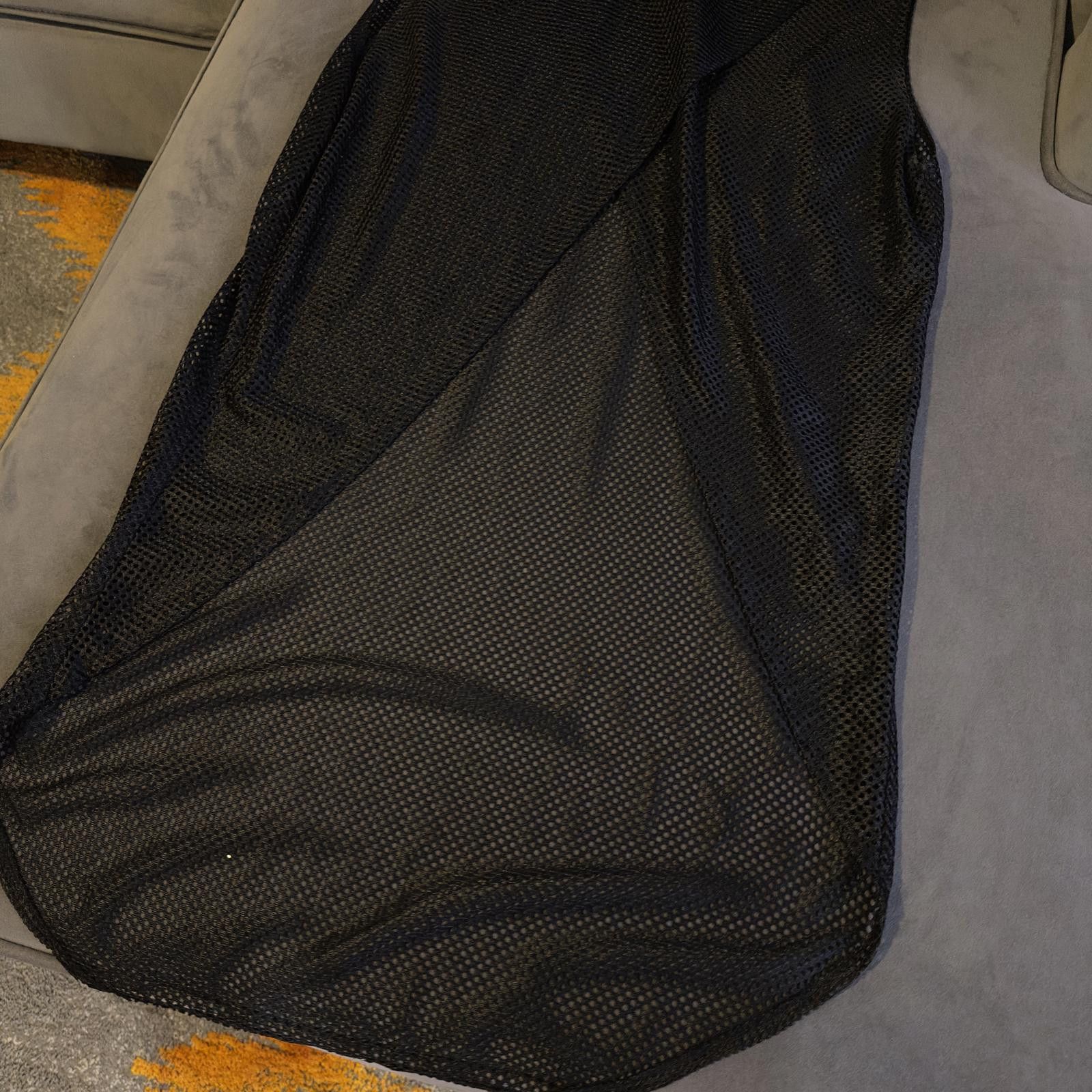 Designer Stylish Black Hooded Poncho - Lightweight and Breathable Size US L / EU 52-54 / 3 - 2 Thumbnail