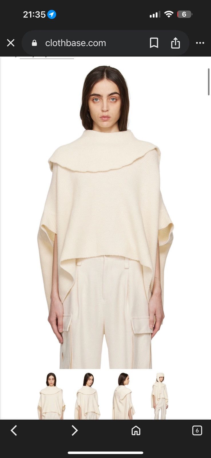 Issey Miyake Issey Miyake Off-White Rhizome Turtleneck Size M / US 6-8 / IT 42-44 - 1 Thumbnail