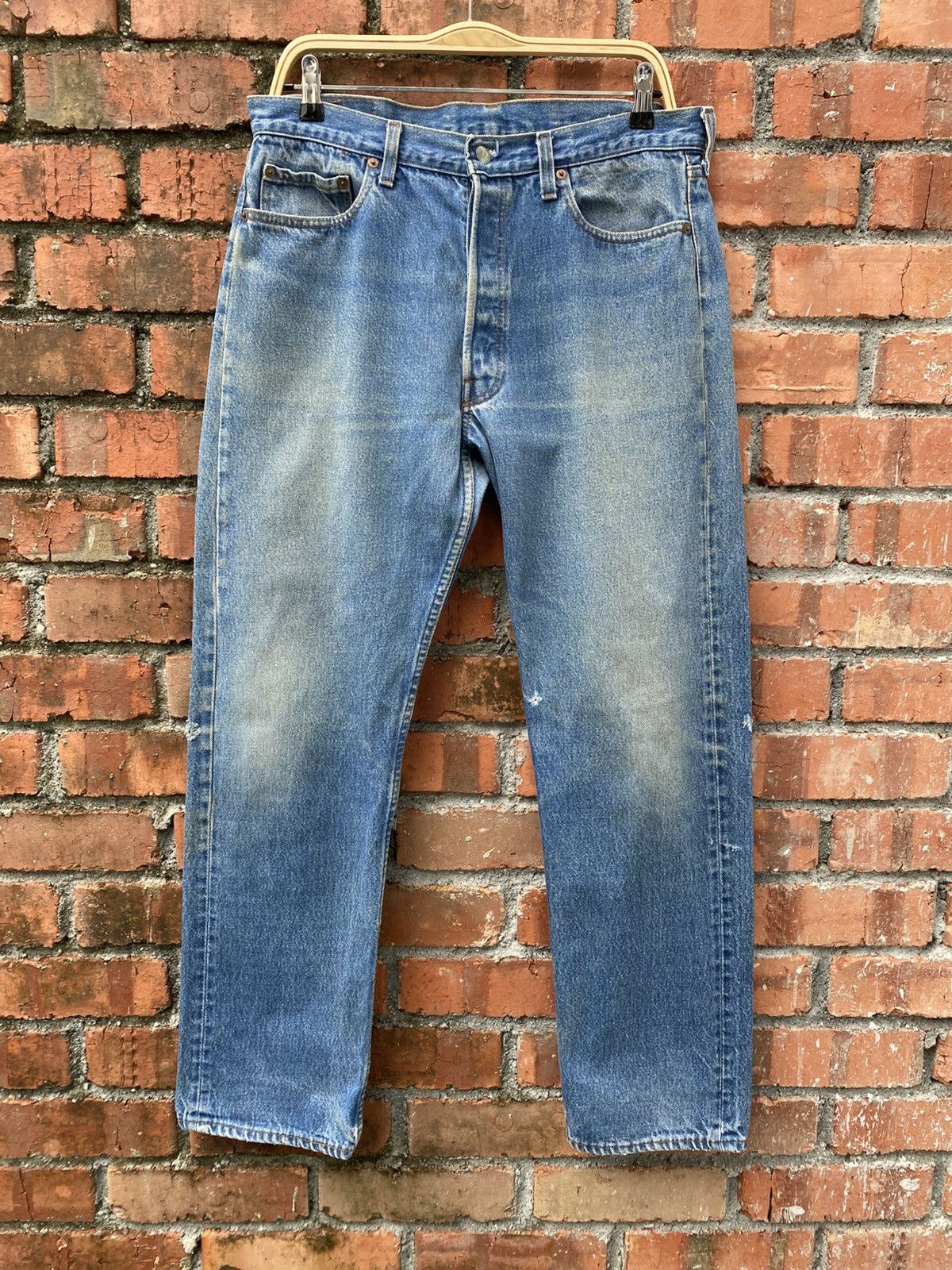 Levi's × Levi's Vintage Clothing × Vintage W34x30 Vintage levi's 501 made in USA Size US 34 / EU 50 - 1 Thumbnail