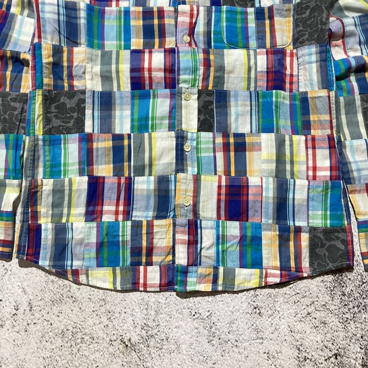 Bape OG Bape A Bathing Ape Camo Patchwork Long Slevee Shirt Size US S / EU 44-46 / 1 - 7 Thumbnail