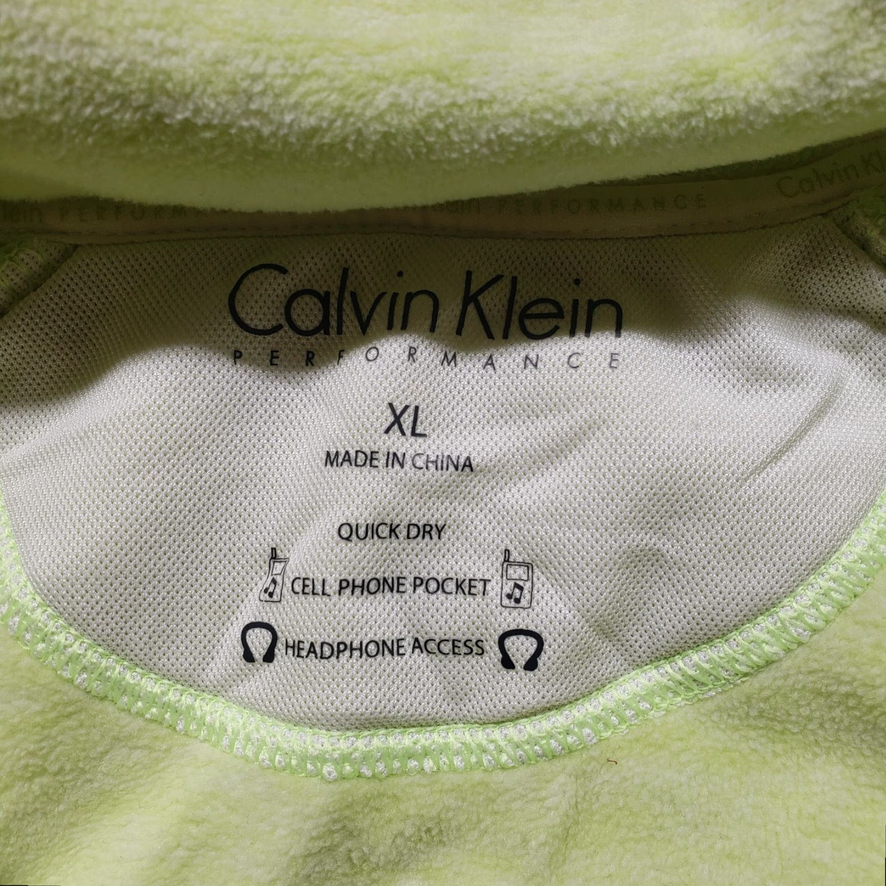 Calvin Klein Calvin Klein Performance Green Full Zipper Jacket High Neck Adult Womens XL Jacket Women's Green Calvin Klein Performance Full Zipper Jacket XL Womens Size XL / US 12-14 / IT 48-50 - 2 Thumbnail
