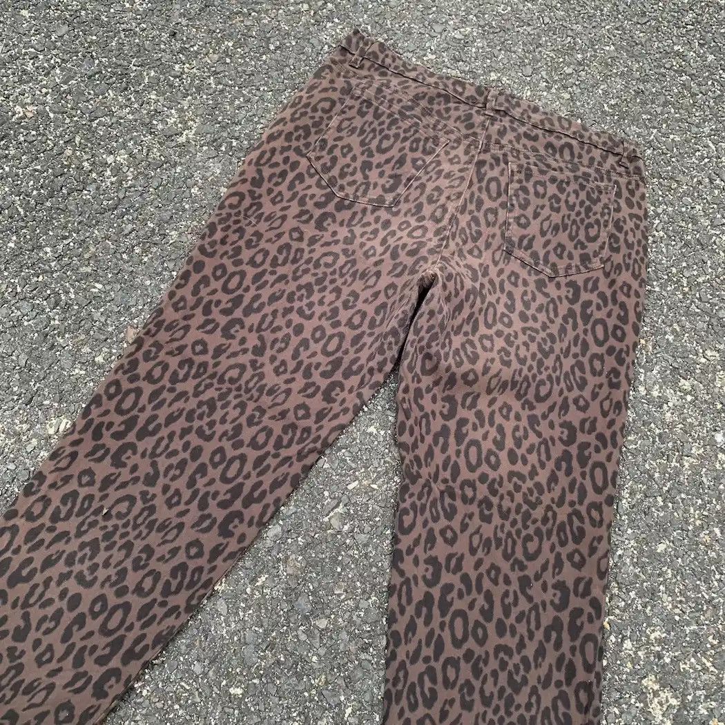 Art Comes First × Japanese Brand Gloria Vandesilb Stretchable Pants Leopard Pattern Pants Size US 34 / EU 50 - 14 Thumbnail