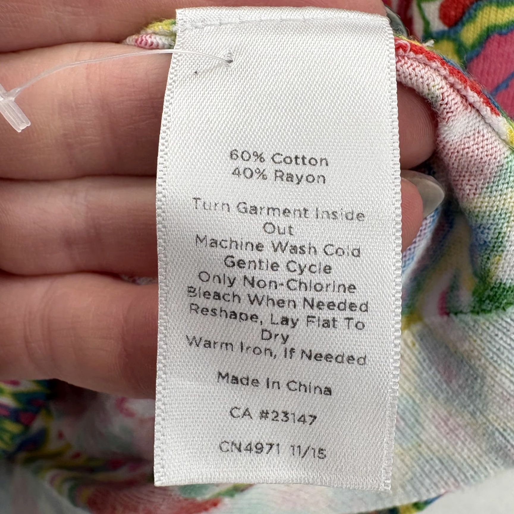 Talbots Talbots Cardigan Sweater Womens XL Multicolor Floral Print Button 3/4 Sleeve Crew Neck Knit All Seasons Casual Workwear Mens? Size XL / US 12-14 / IT 48-50 - 5 Thumbnail