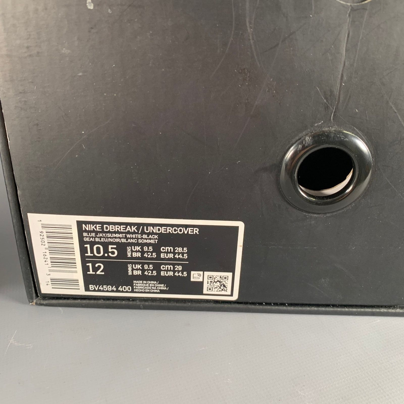 Undercover UNDERCOVER x NIKE Black Blue Color Block Lace-Up Sneakers Size US 10.5 / EU 43-44 - 10 Thumbnail