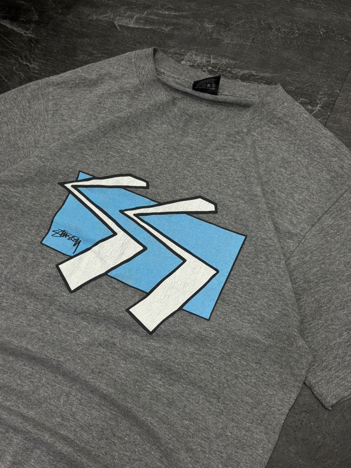 Stussy 00s Vintage Stussy Streetwear Lightning Big Logo Print Size US S / EU 44-46 / 1 - 4 Thumbnail