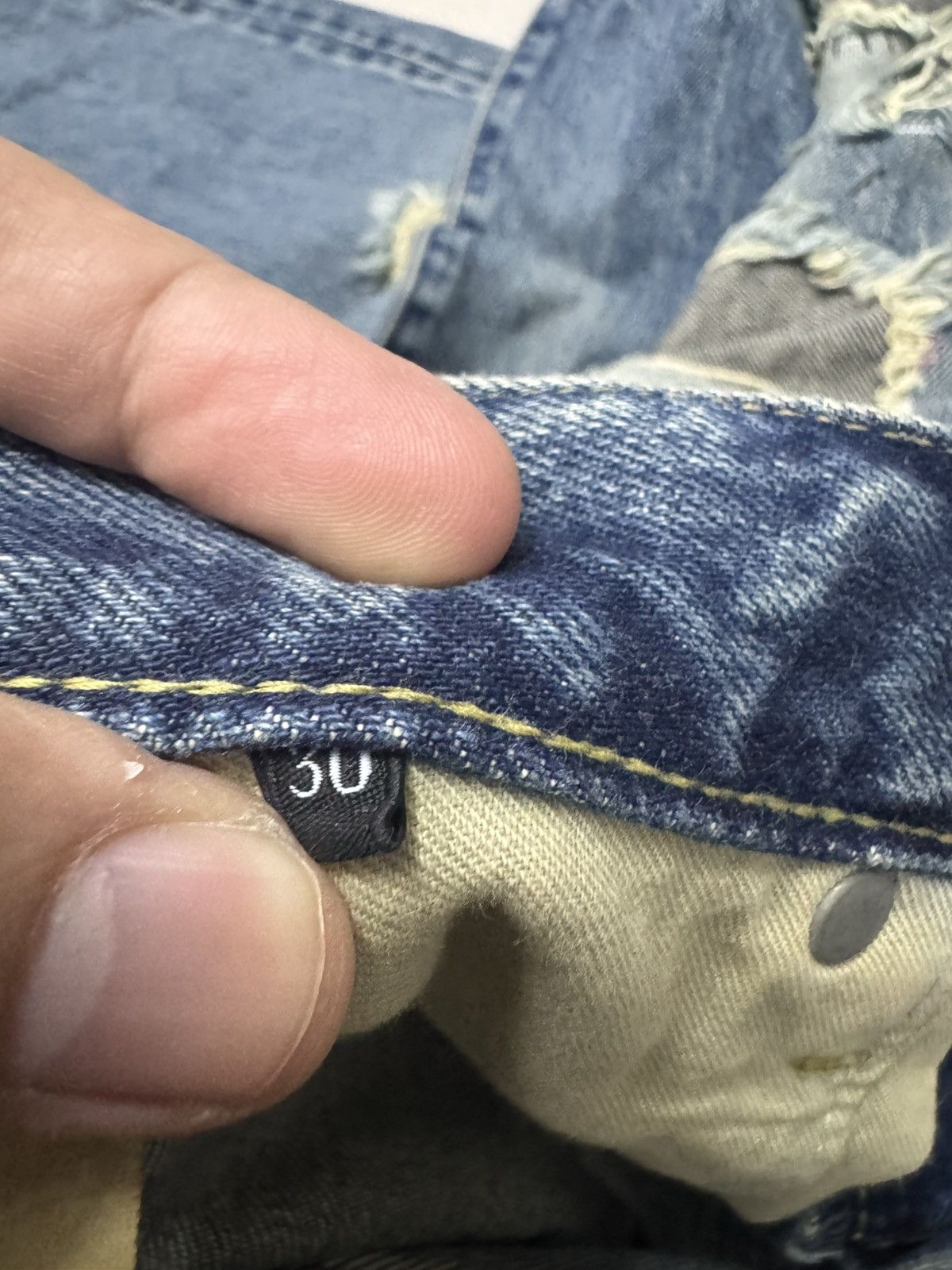 Hysteric Glamour HYSTERIC GLAMOUR DESTROYED JEANS SIZE 30 Size US 30 / EU 46 - 6 Thumbnail