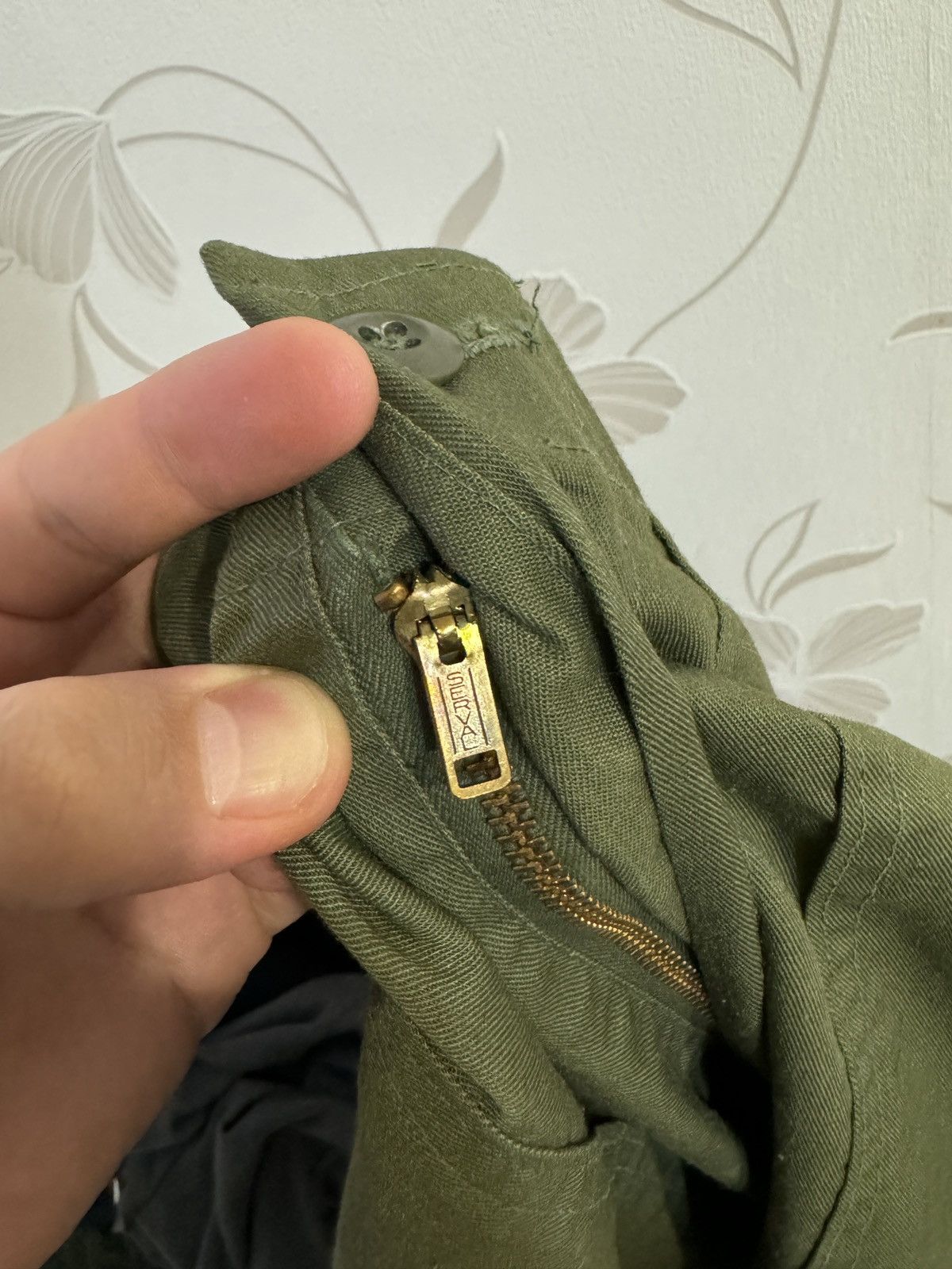 Vintage Vintage 80s US Army Trousers Pants Serval zipper military 34 Size US 34 / EU 50 - 14 Thumbnail