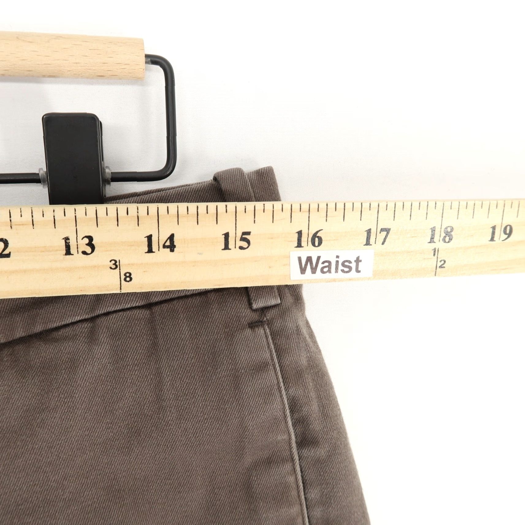 Banana Republic Hill City Everyday Pant Mens 32X32 Washed Brown Stretch Chino Size US 32 / EU 48 - 5 Thumbnail