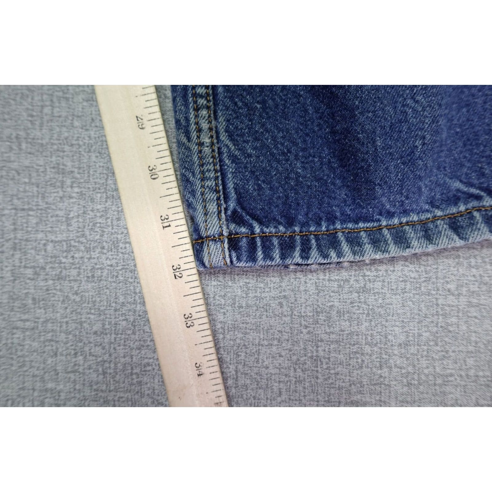 Levi's Levi's 505 Jeans Mens 38x32 Blue Regular Fit Western Cowboy Rancher Dark Wash Size US 38 / EU 54 - 7 Thumbnail