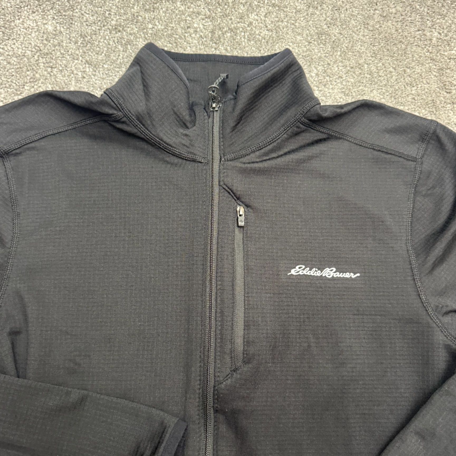 Eddie Bauer Eddie Bauer Full Zip Jacket Mens Medium Black Pockets Stretch Breathable All Seasons 1/4 Zip Full Zip Coat Activewear Indoor Outdoor Size US M / EU 48-50 / 2 - 4 Thumbnail