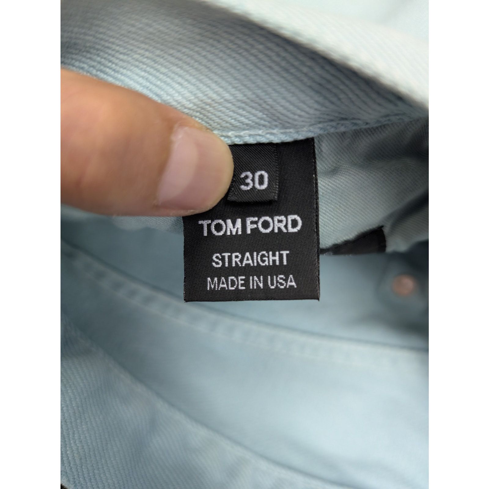 Tom Ford o1rshd1 Denim Stright Pants in Blue Size US 30 / EU 46 - 11 Thumbnail