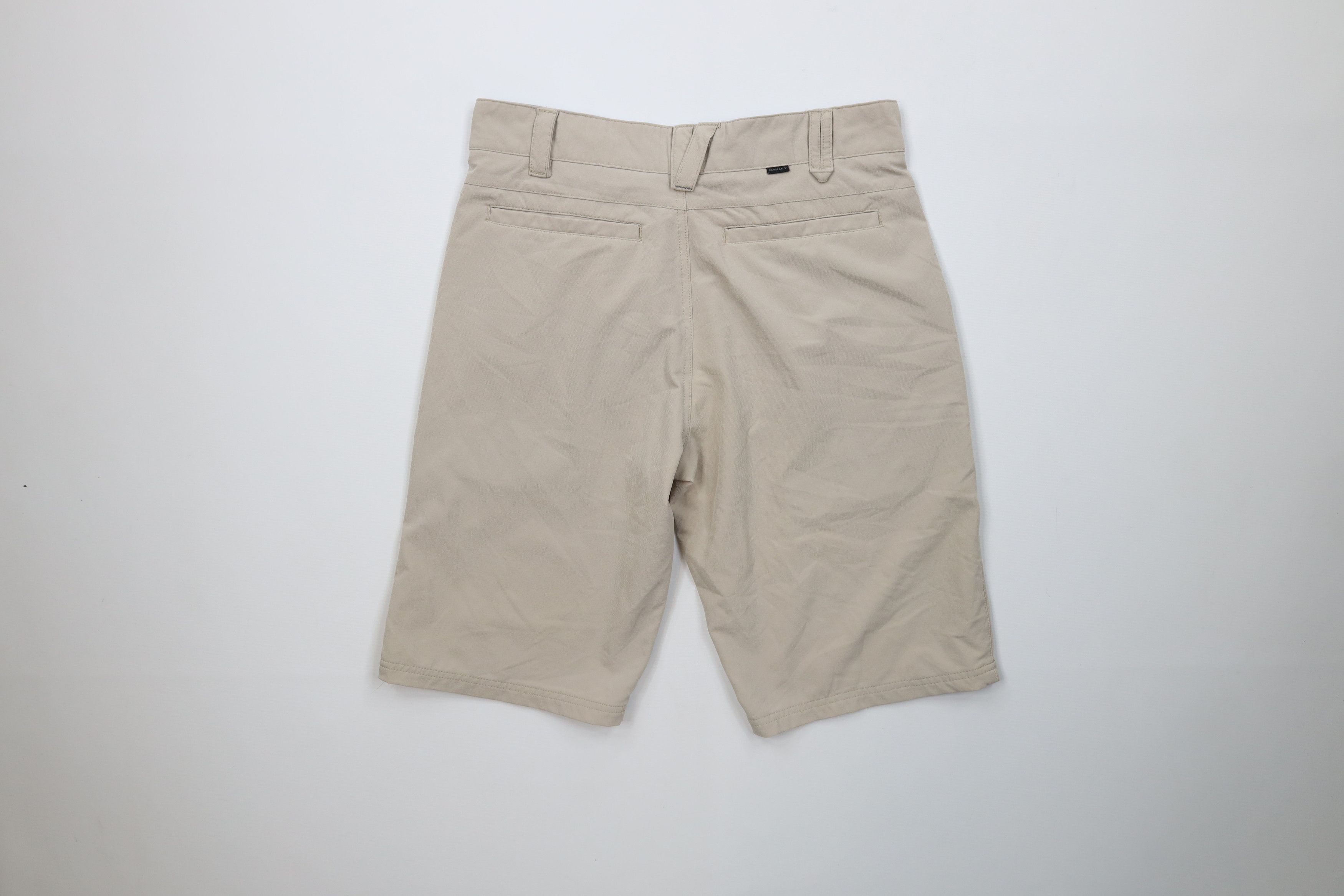 Oakley Vintage Oakley Logo Stretch Golf Golfing Shorts Beige Khaki Size US 30 / EU 46 - 10 Thumbnail