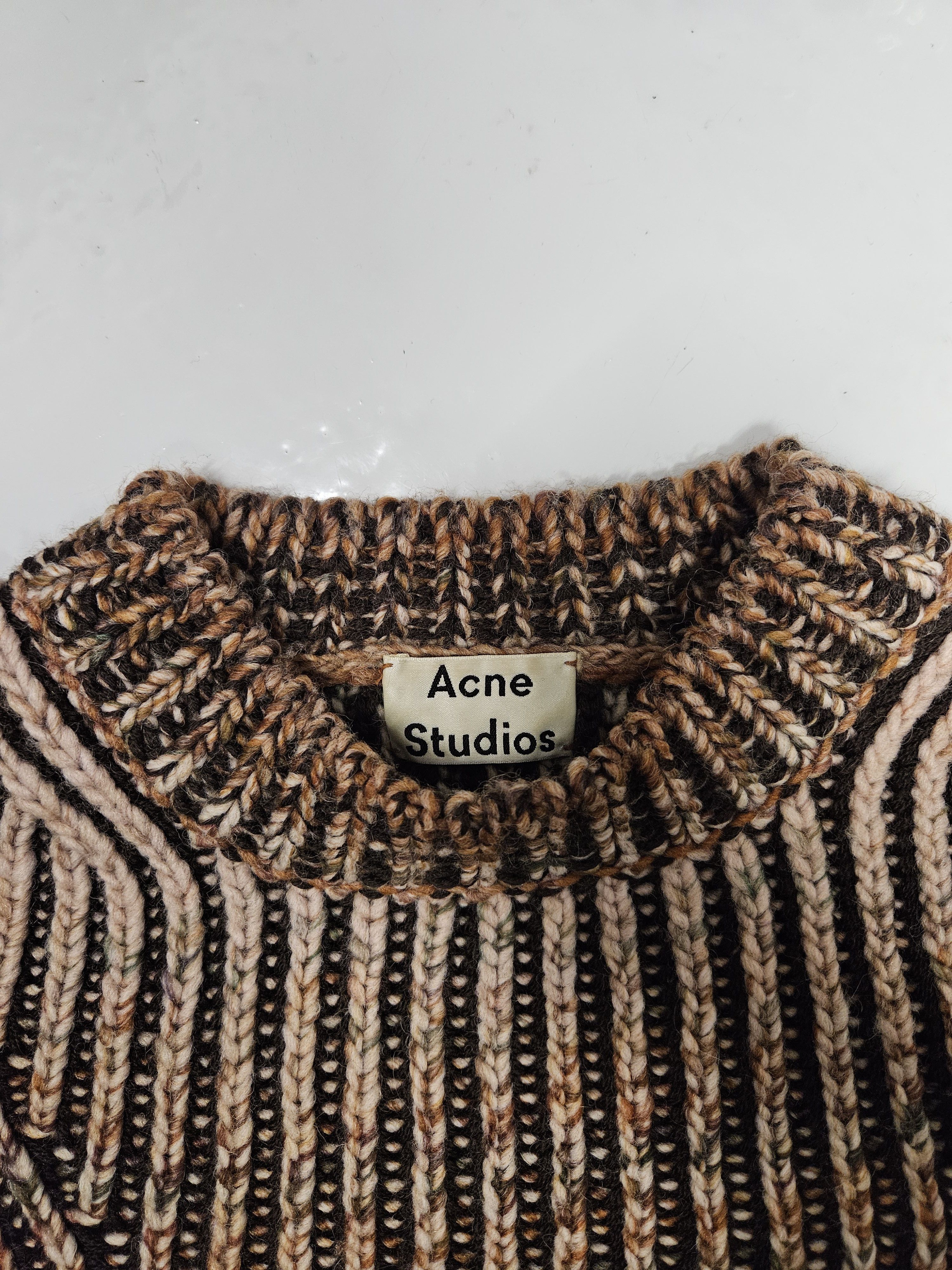 Acne Studios Acne studios cropped gradient striped knit fn-wn-knit000145 Size XXS / US 00 / IT 34 - 11 Thumbnail