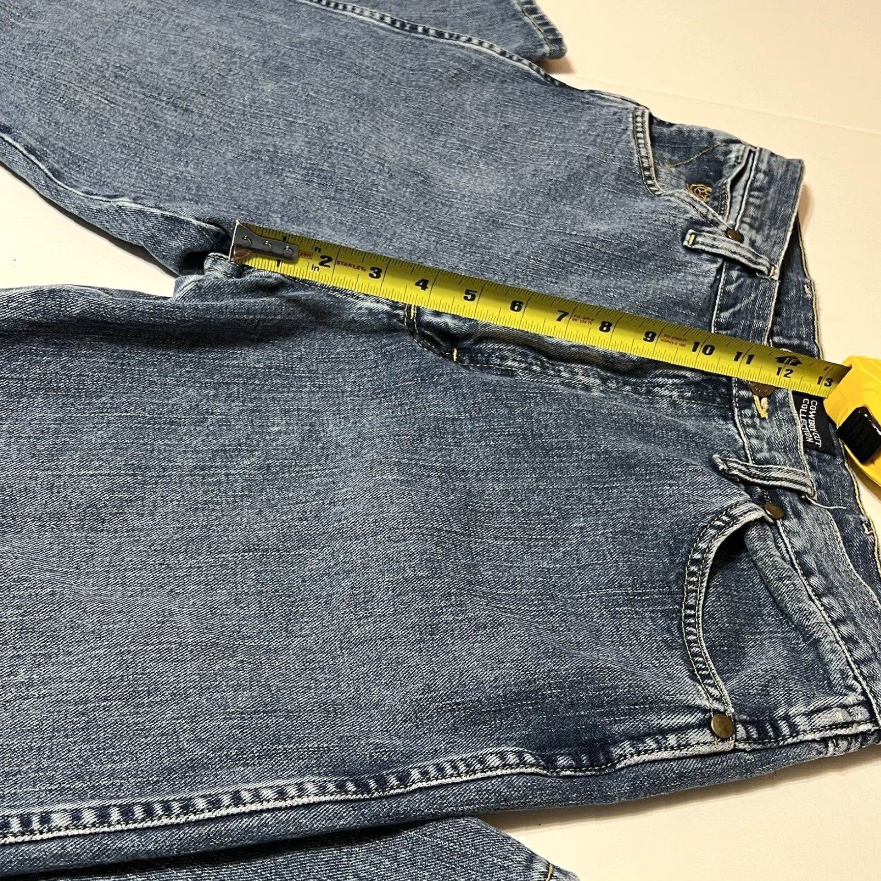 Wrangler VINTAGE Wrangler Jeans George Strait Cowboy Cut 34x29 Jeans Mens Regular Straight Denim Blue 5-Pocket Belt Loops Cowboy Theme Size US 34 / EU 50 - 4 Thumbnail