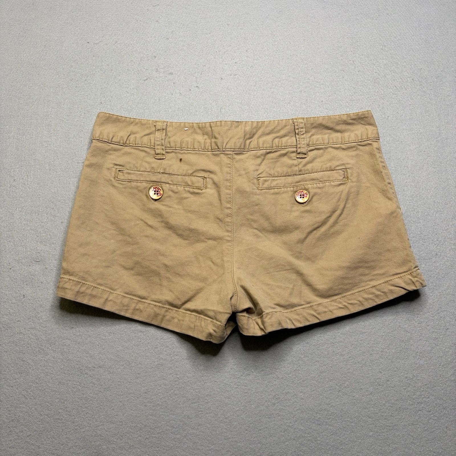 Ocean Pacific OP Women Khaki Shorts Size 9 Beige Low Rise Y2K Liw Rise 30 Size 30" / US 8 / IT 44 - 4 Thumbnail