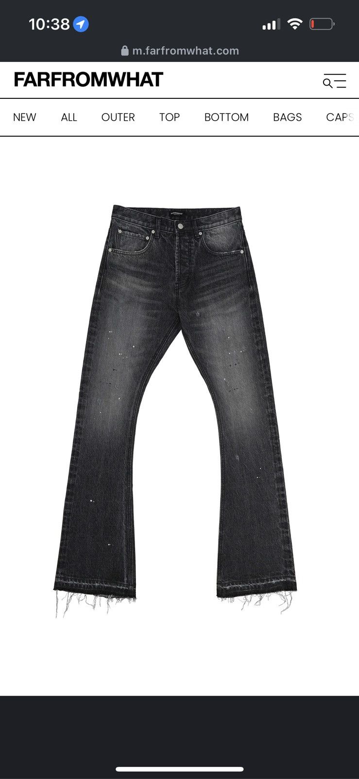 FAR FROM WHAT Far from what flare jean black Size US 30 / EU 46 - 3 Thumbnail