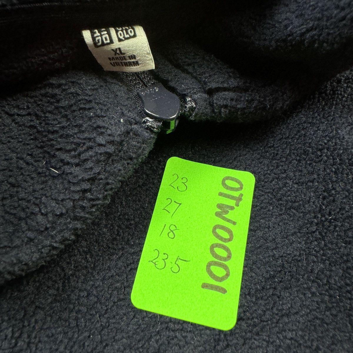 Japanese Brand × Uniqlo 💥Uniqlo Dark Blue Fleece Jacket Size US XL / EU 56 / 4 - 7 Thumbnail