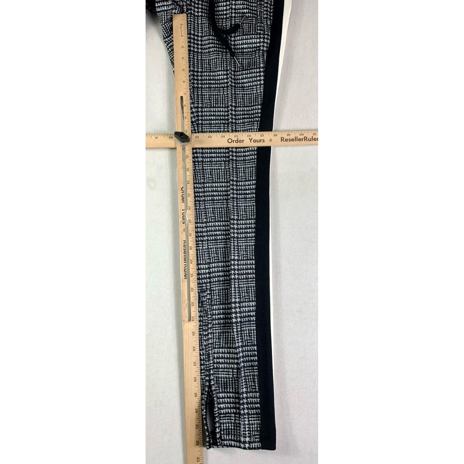 Vintage Pam & gela pants glen tart ankle zip Women sz P (Fits 28x32) Black Elastic Waist Size 28" / US 6 / IT 42 - 5 Thumbnail