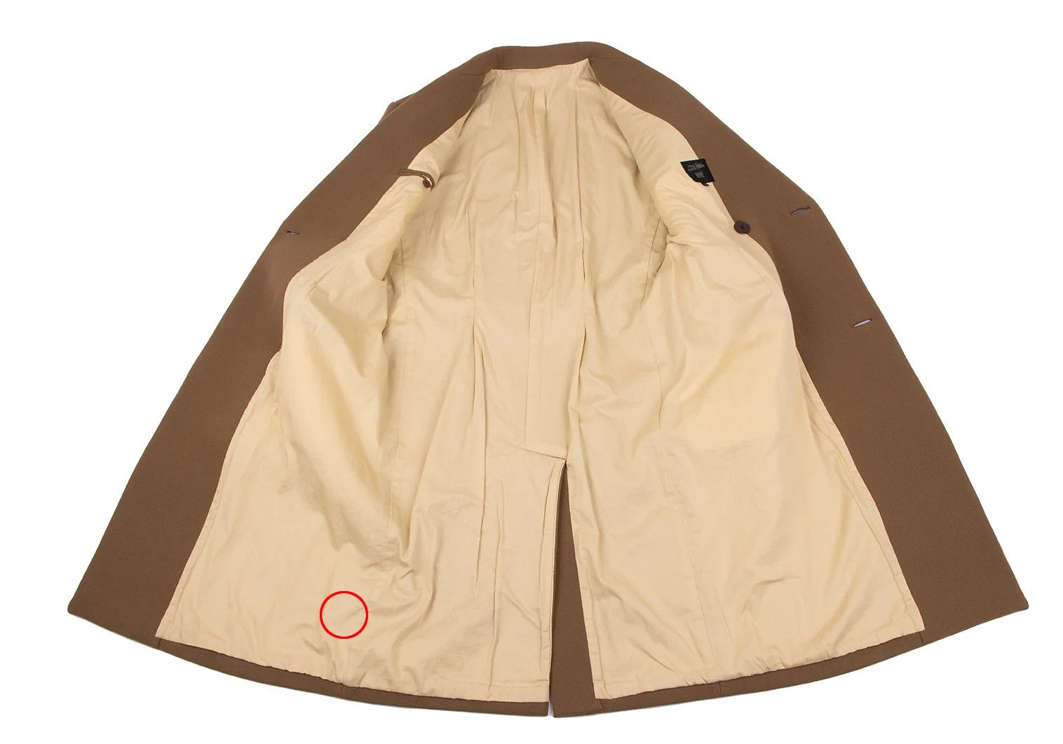 Jean Paul Gaultier Wool Melton Peak Lapel P Coat in Camel Size 50 Size US M / EU 48-50 / 2 - 14 Thumbnail
