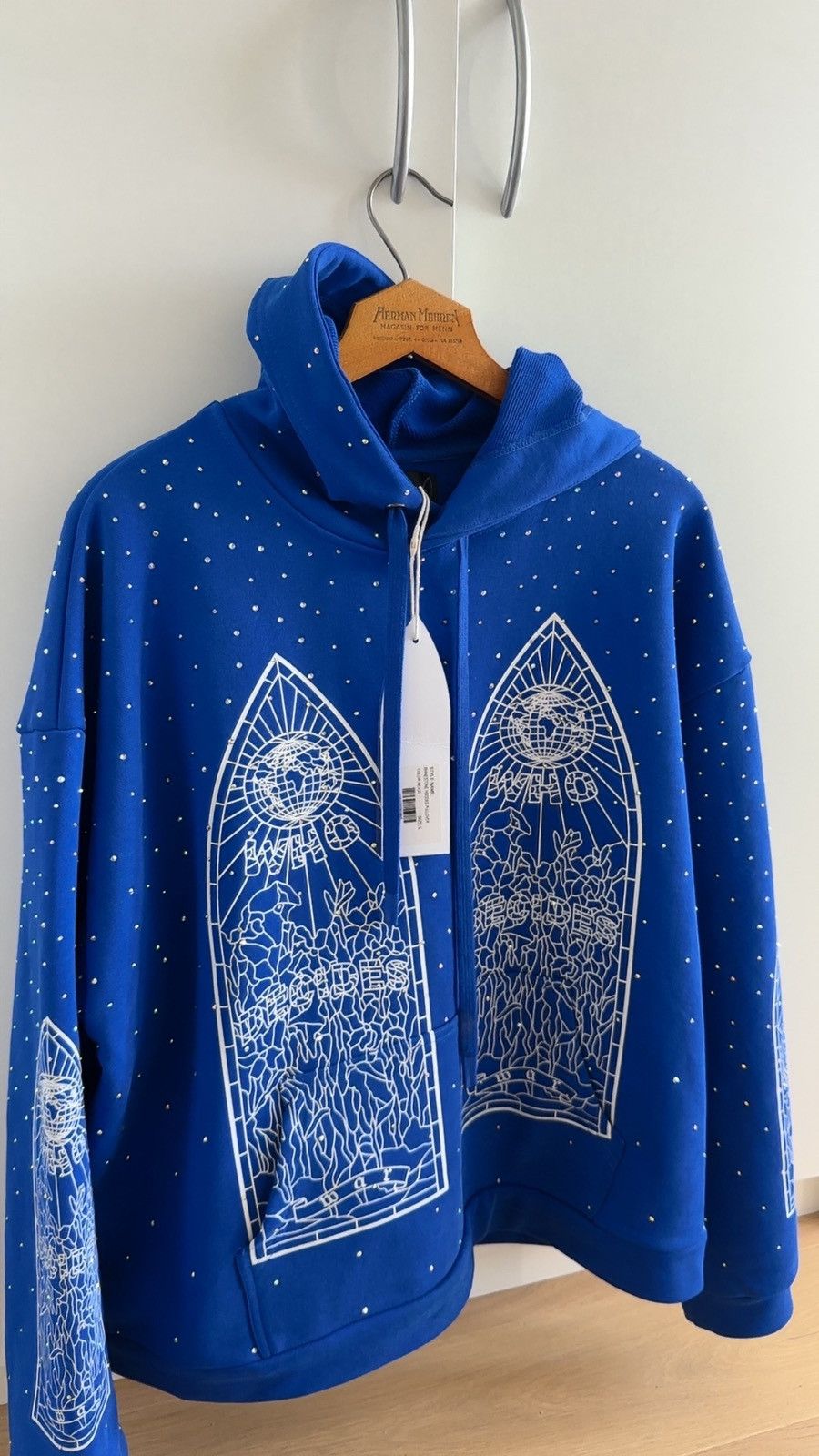 Who Decides War Who decodes war hoodie ‘’Rhinestones’’ Size US M / EU 48-50 / 2 - 5 Thumbnail