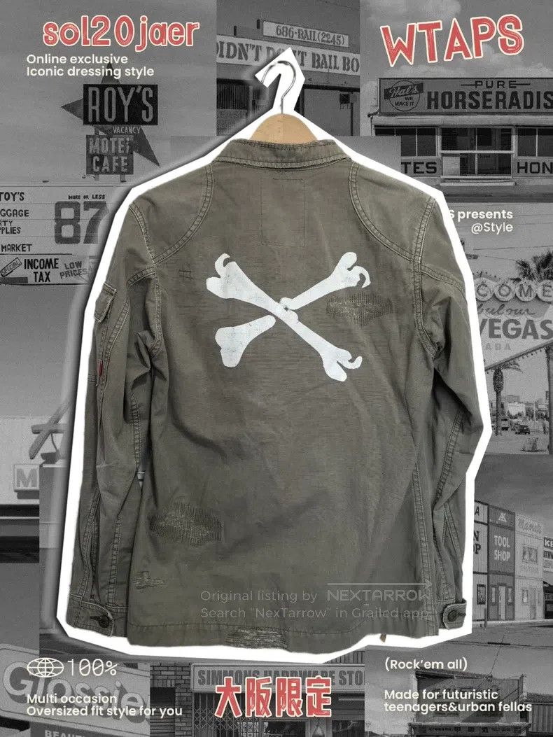 Wtaps Wtaps size S Heavy Water Wash Bone Destruction Set Size US 39 - 4 Thumbnail