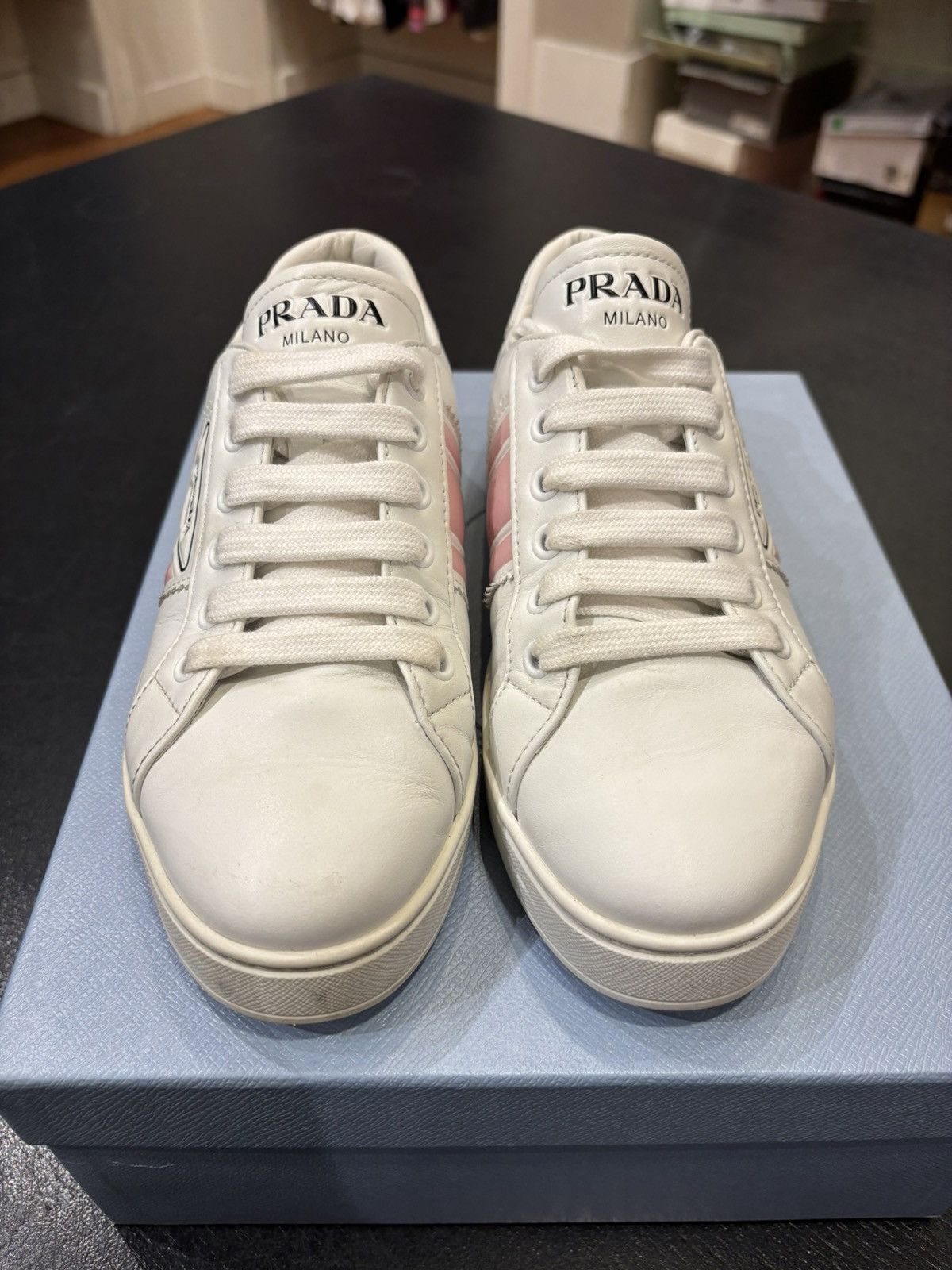 Prada Prada Womens Skateboard Shoes Size US 5.5 / IT 35.5 - 2 Thumbnail