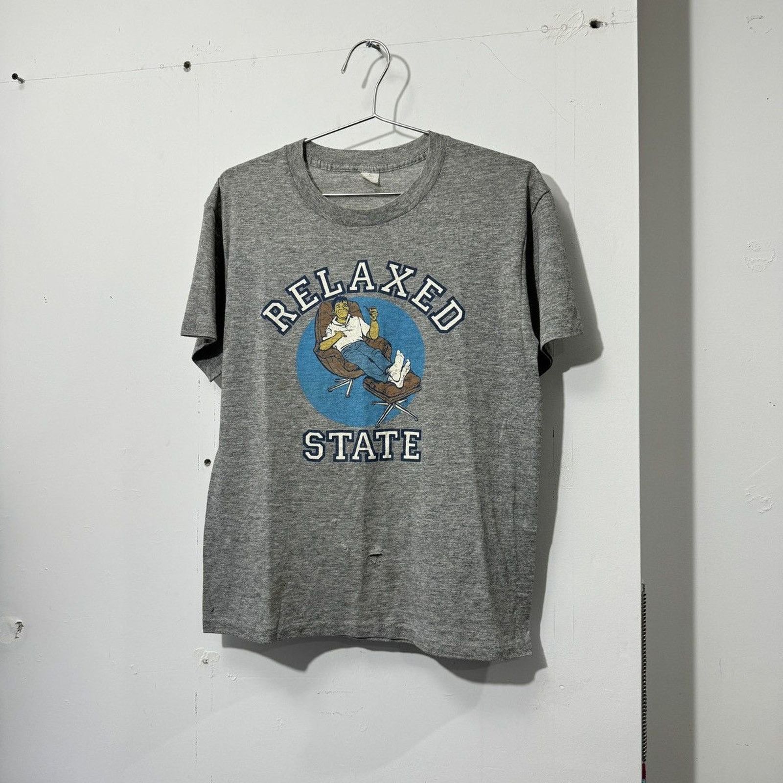 Vintage Vintage 70s 80s Relaxed State University College Smoking Tee Size US M / EU 48-50 / 2 - 5 Thumbnail
