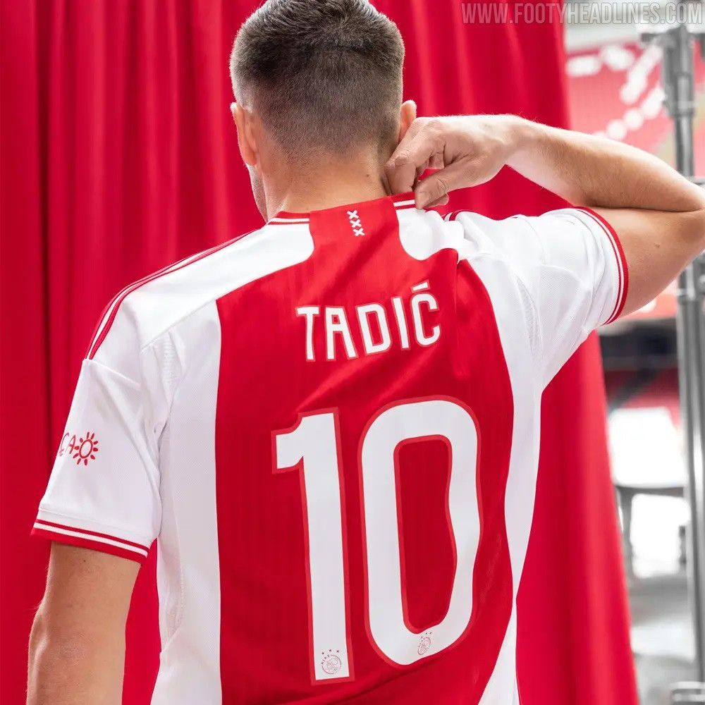 Adidas × Vintage NWT AJAX ADIDAS 2023/2024 FOOTBALL HOME JERSEY #10 TADIC Size US M / EU 48-50 / 2 - 13 Thumbnail