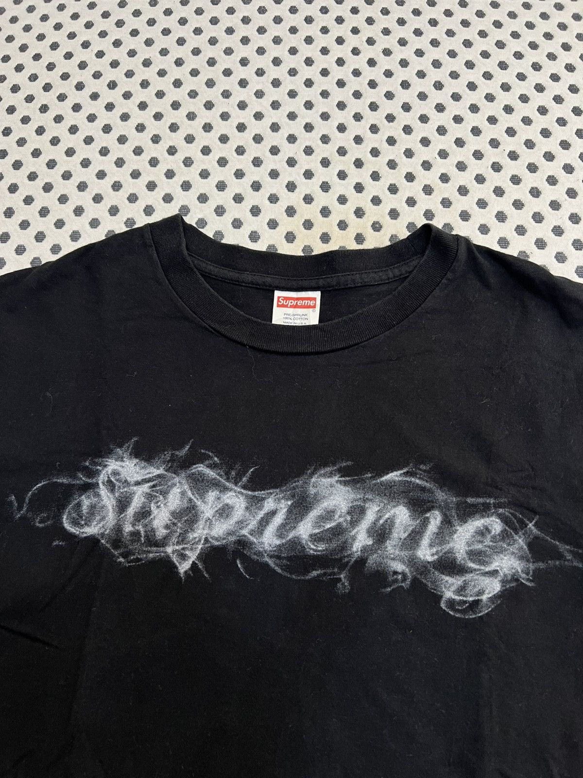 Supreme Supreme Smoke Logo T-shirt. Size US M / EU 48-50 / 2 - 3 Thumbnail