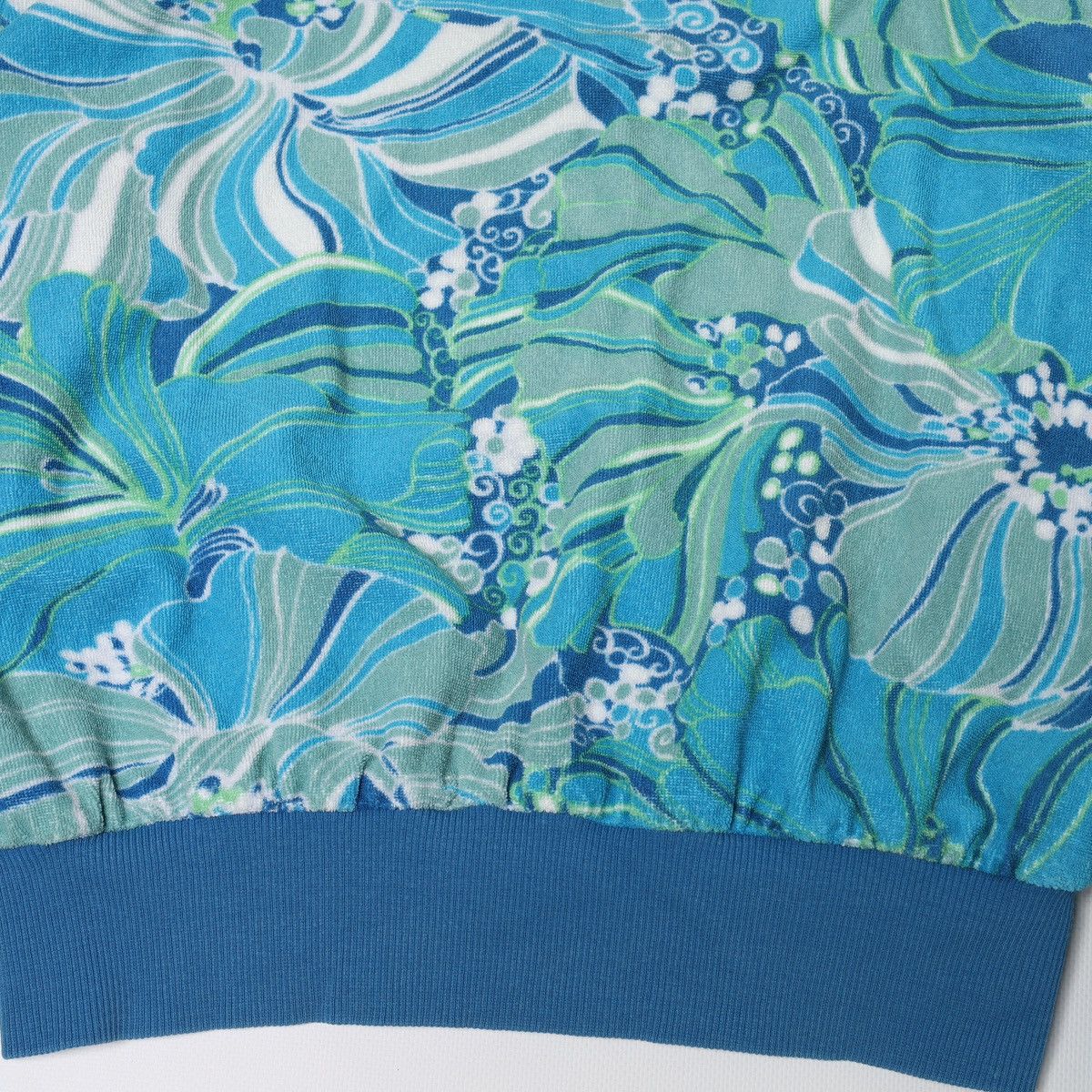 Dolce & Gabbana Dolce Gabbana Printed Flowers Floral Light Blue Zip Hoodie Size XS / US 0-2 / IT 36-38 - 15 Thumbnail