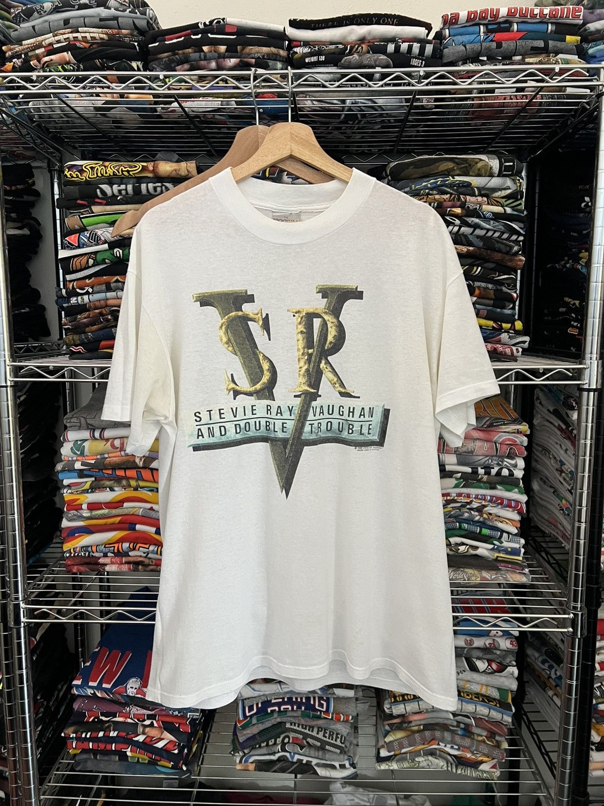 Brockum 1989 Stevie Ray Vaughan and Double Trouble Tour Tee 80s Size US XL / EU 56 / 4 - 1 Thumbnail