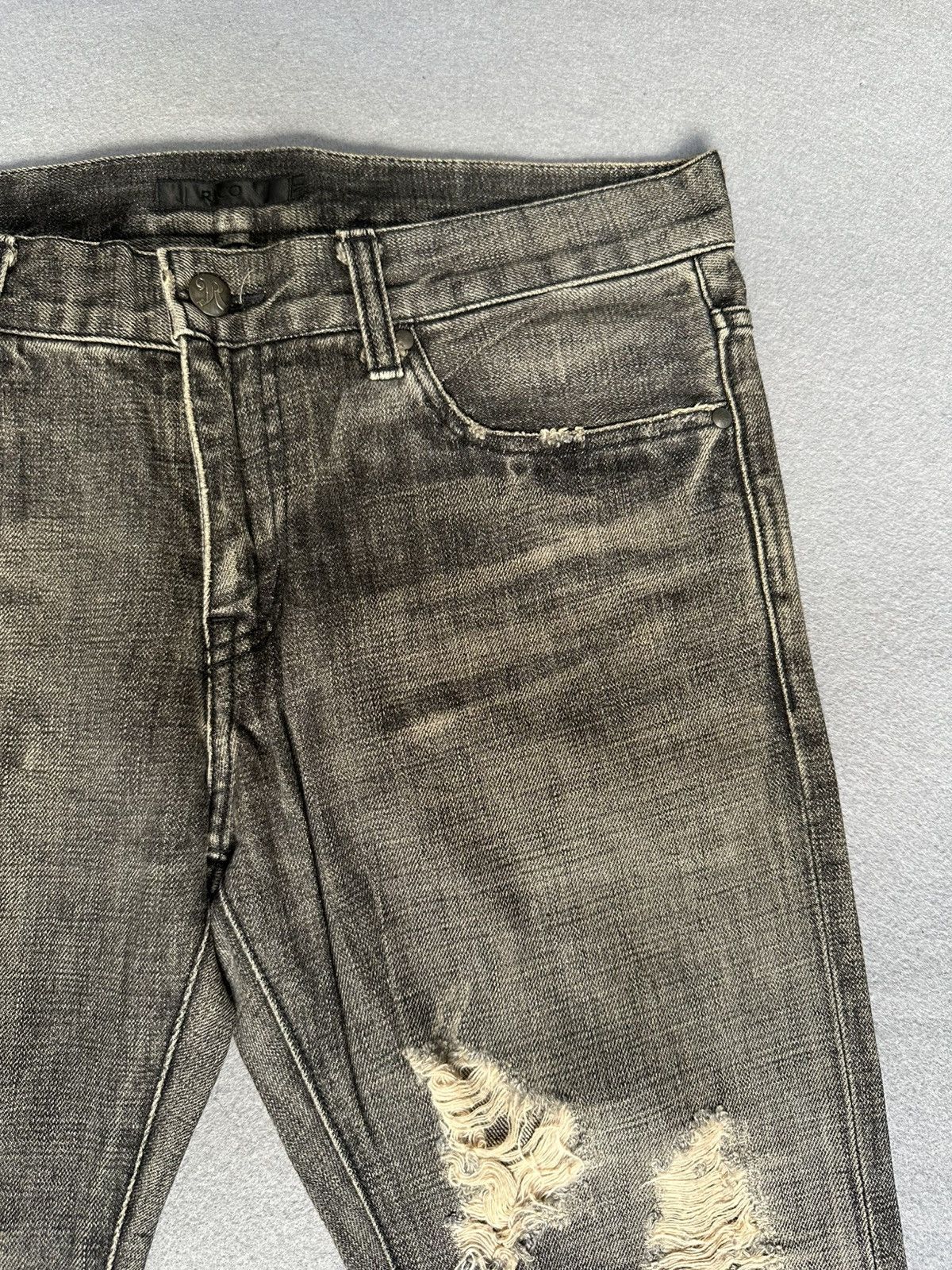 Japanese Brand Rico Japan Distressed Denim Size US 32 / EU 48 - 10 Thumbnail